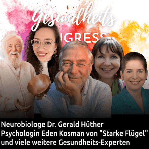 Neurobiologe Dr Gerald Hüther und Eden Kosman von Starke Flügel sprechen zu Stressmanagement, Stress, Innere Antreiber, Perfektionismus